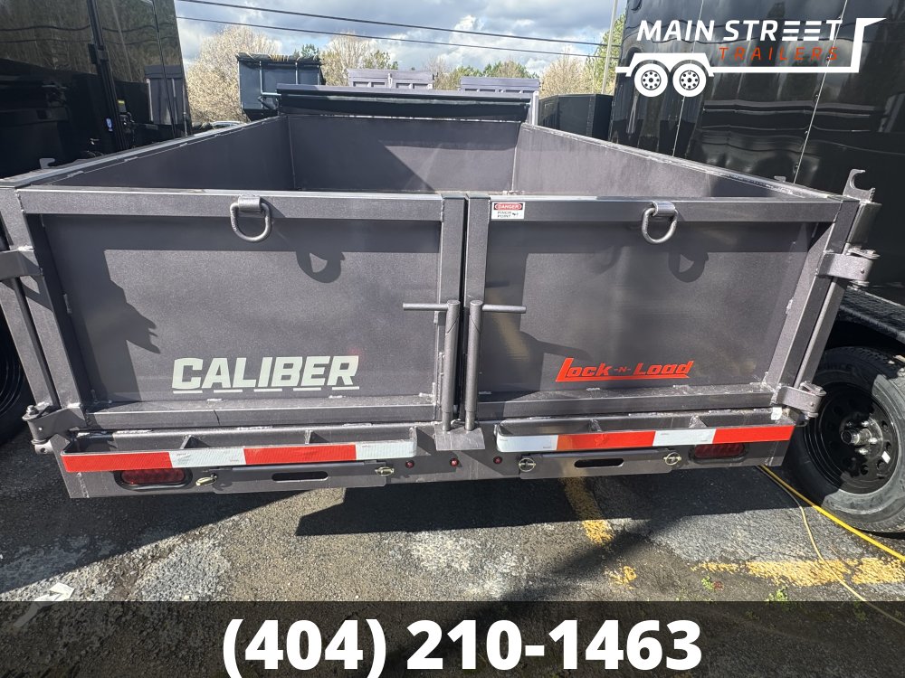 6.5 X12 CHARCOAL DUMP TELESCOPIC TRAILER, 7 GUAGE BED AND WALLS, 10K AXLES