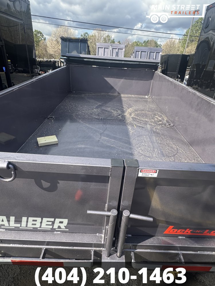 6.5 X12 CHARCOAL DUMP TELESCOPIC TRAILER, 7 GUAGE BED AND WALLS, 10K AXLES