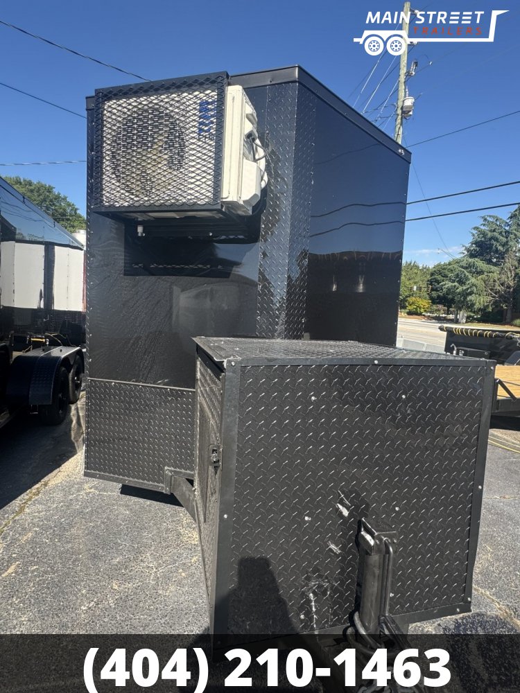 7X16 T/A BLACK B/O POLY CORE 7' INTERIOR HEIGHT AND AC