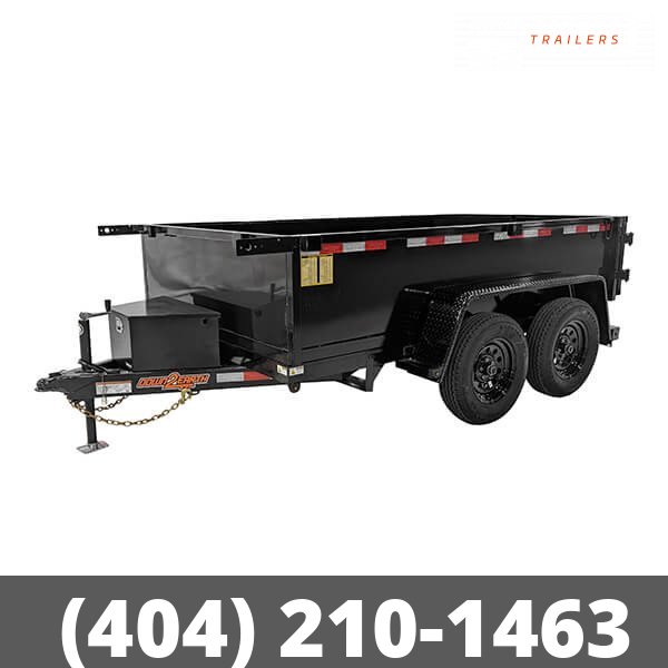 6 x 12 E-Series Dump 10k GVWR 2' Sides