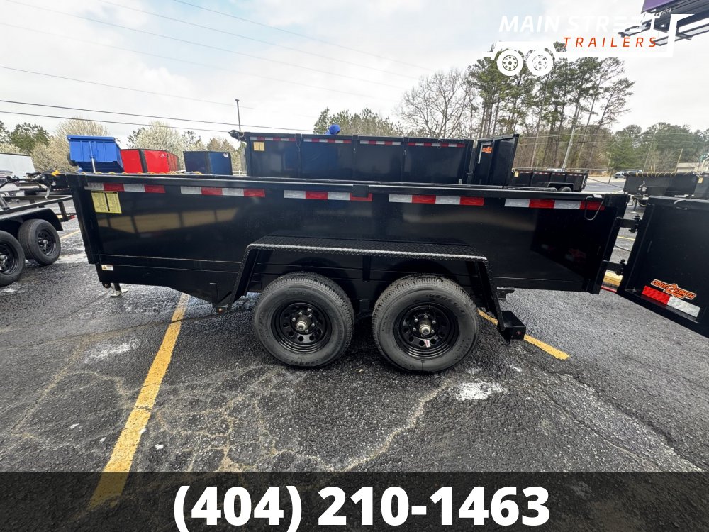 6 x 12 E-Series Dump 10k GVWR 2' Sides