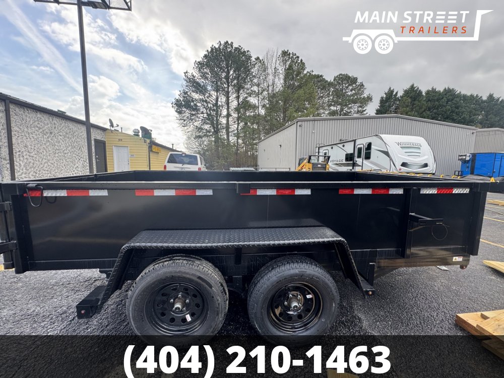 6 x 12 E-Series Dump 10k GVWR 2' Sides