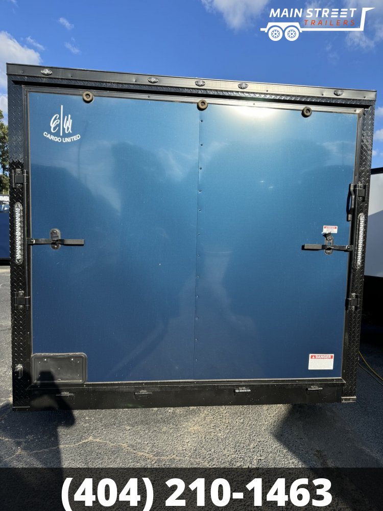 8.5X16 TA INDIGO BLUE, BLACK OUT, 7' INTERIOR HEIGHT A/C, INSULLATED AND METAL WALLS AND CEILLING