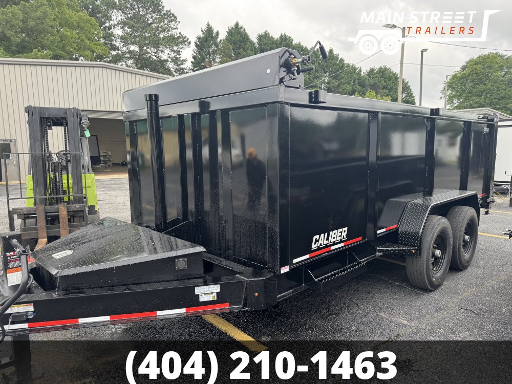 7 X16 T/A 14K GVWR DUMP TRAILER WITH 4' HEIGHT, 7GUAGE METAL