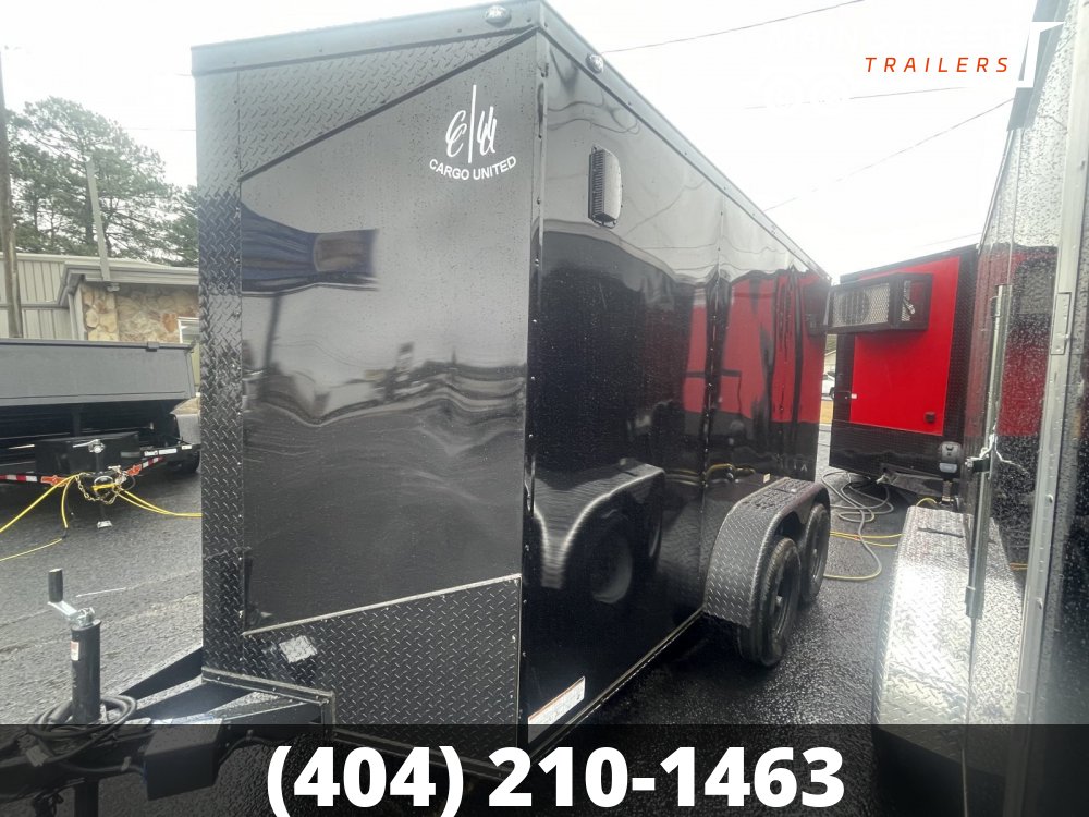 6 X 12 T/A BLACK WITH BLACKOUT PACKAGE AND RAMP GATE