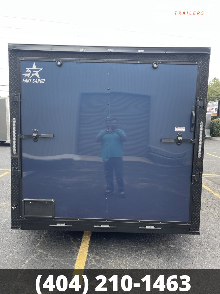 7X12 T/A INDIGO BLUE BLUE WITH BLACK OUT PACKAGE AND ONE PIECE ROOF