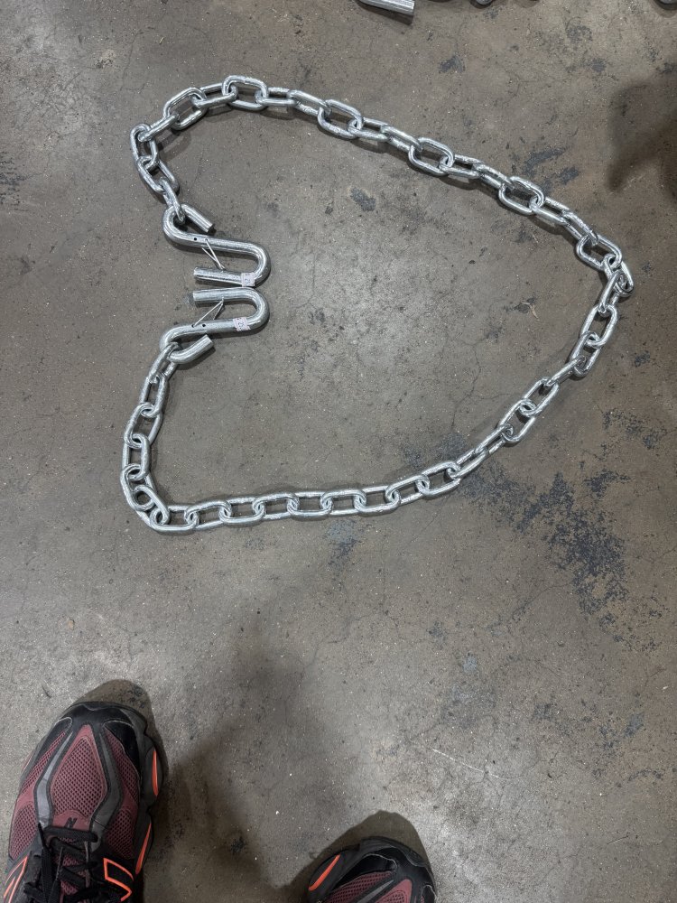 1/4 INCH X 60" SAFETY CHAIN 5K LB
