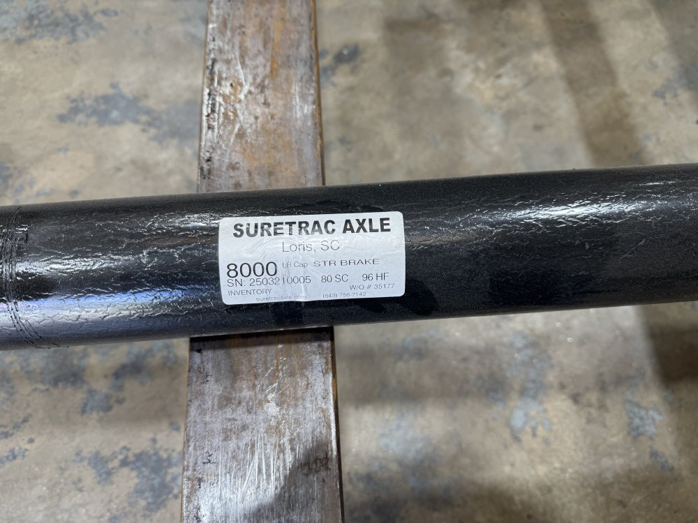 8000lb 80/96 TRUE AXLE WITH 5/8 STUDS