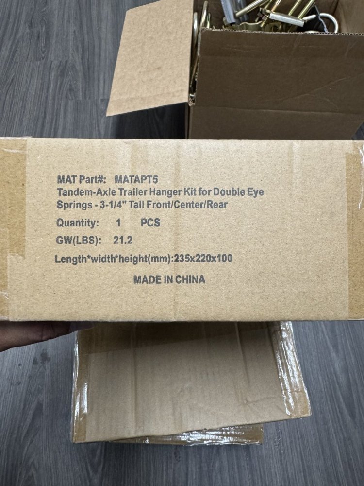 TANDEM AXLE HANGER KIT