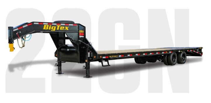 2027 Big Tex Trailers 22GN-25D5A-MRBK 102" x 25ft (20ft Deck + 5ft Dove) 23,900# GVWR