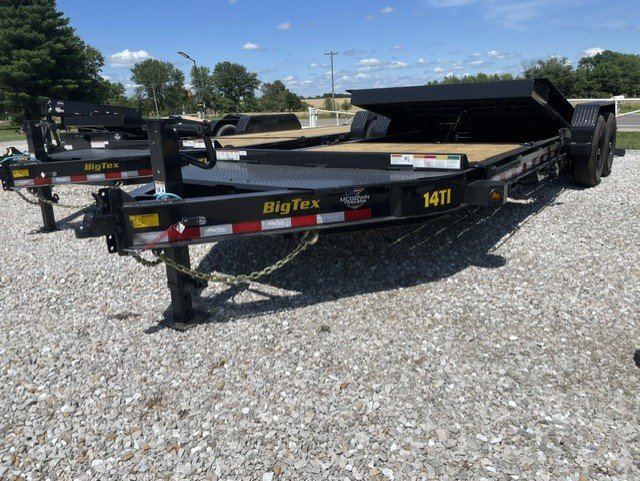 2027 Big Tex Trailers 14TI-22A-BK 14,000# Partial Tilt Trailer (16ft Tilt + 6ft Stationary) for Sale