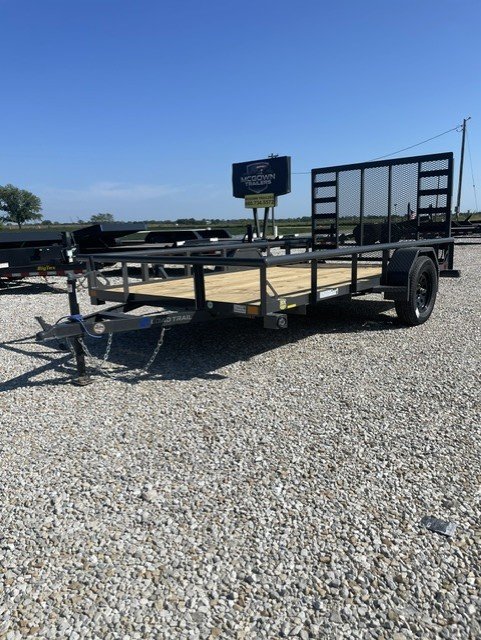 2027 Load Trail 77" x 12ft Utility Trailer w/ 4ft Rampgate - Gunnmetal Gray-
