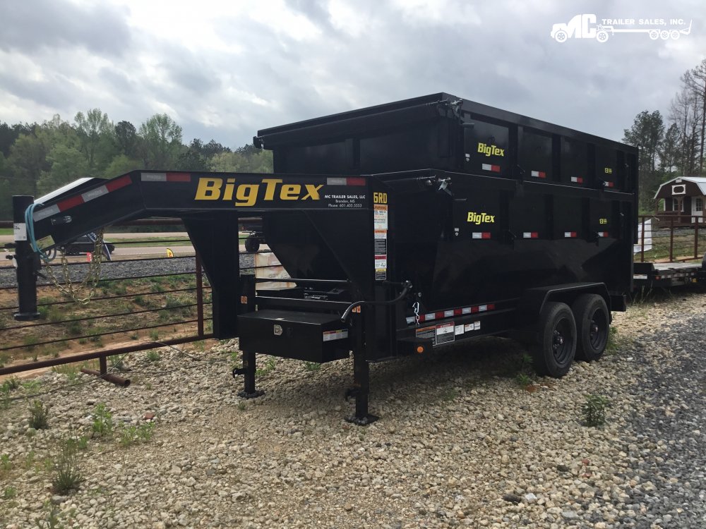 2023 BigTex Roll-Off Dump, GN, 83x14 2-8000lbs, Gooseneck,(2) Electric Brakes