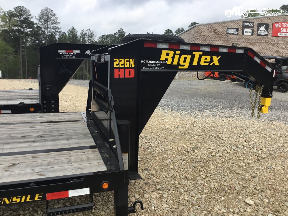 2024 BigTex 102x25+5 GN Equipment, (2) 10k Axles, (2) Electric Brakes, Mega Ramps