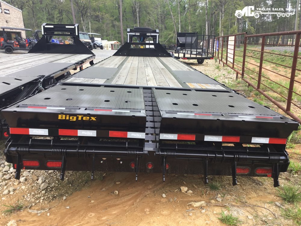 2024 BigTex 102x25+5 GN Equipment, (2) 10k Axles, (2) Electric Brakes, Mega Ramps