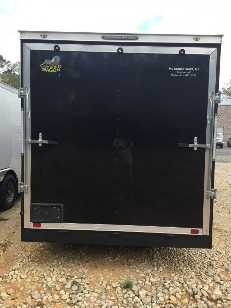 2024 Covered Wagon Enclosed 7x18 Gold Mine Series, (2) 3500lb Axles, 7' Interior Height, (Black)