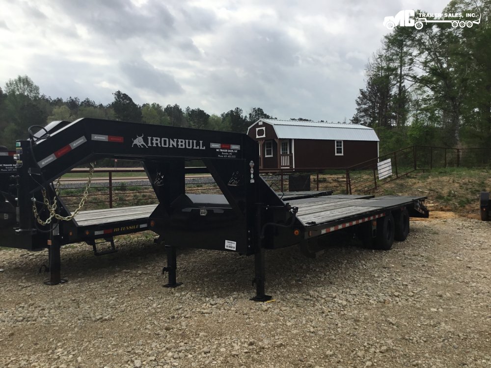 2024 Ironbull Gooseneck Low Pro FlatDeck 102x25 (2) 10k axles