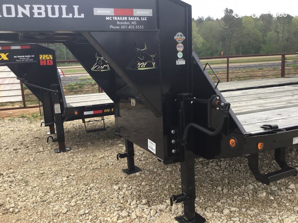 2024 Ironbull Gooseneck Low Pro FlatDeck 102x25 (2) 10k axles