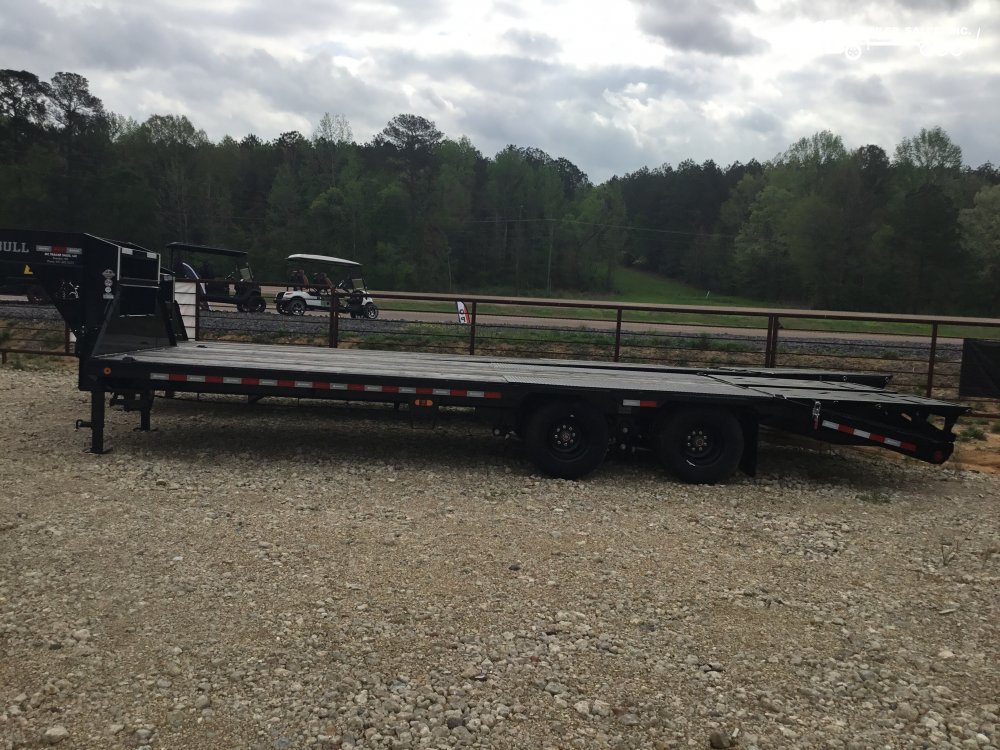 2024 Ironbull Gooseneck Low Pro FlatDeck 102x25 (2) 10k axles