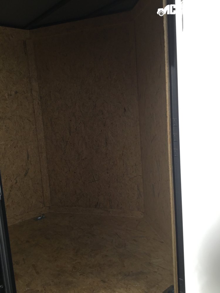 2026 Enclosed Covered Wagon 7x12 T/A 2 tone Grey And Black 7' interior