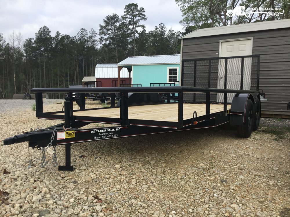 2024 Triple R UtilityT/A 82x16 Pipe Top, W/ Gate, 2-3500lbs Spare tire mount