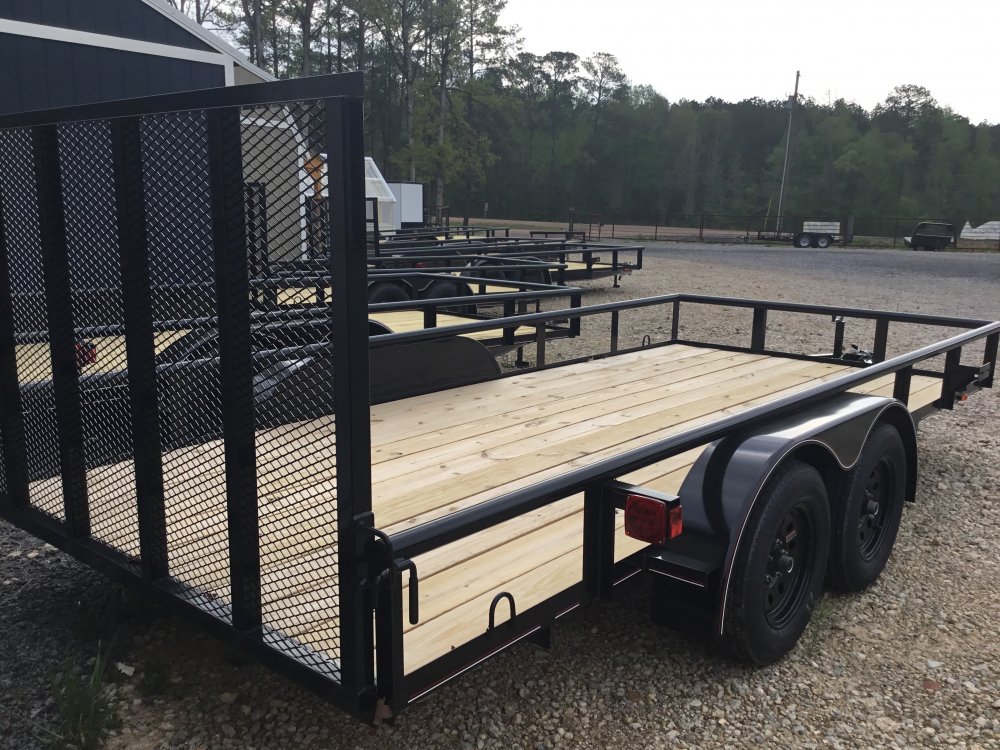 2024 Triple R UtilityT/A 82x16 Pipe Top, W/ Gate, 2-3500lbs Spare tire mount