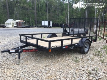 2024 True Grit Utility 77x12 S/A 77, 1-3500lb Axle, Square Tube, Gate
