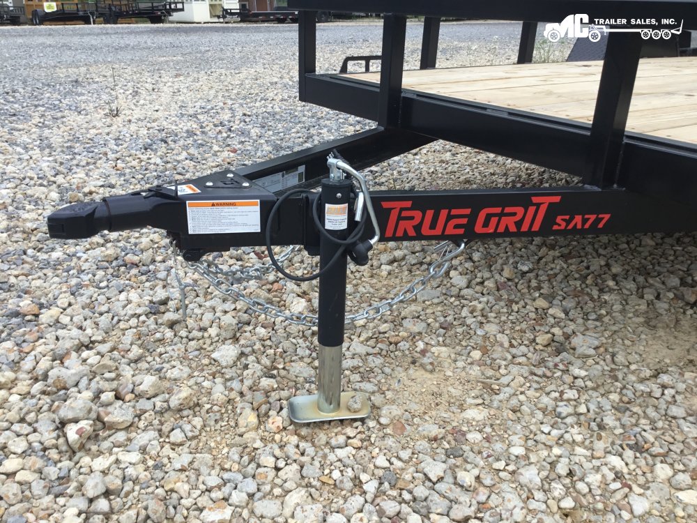 2024 True Grit Utility 77x12 S/A 77, 1-3500lb Axle, Square Tube, Gate