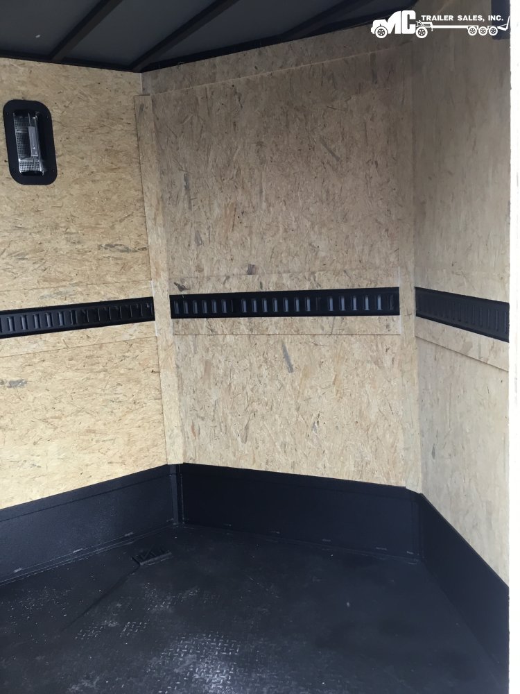 2026 COVERED WAGON ENCLOSED 7X16 T/A 2-5200LBS 8KJack Steel Floor E-TRACK Polycore White Landscape E