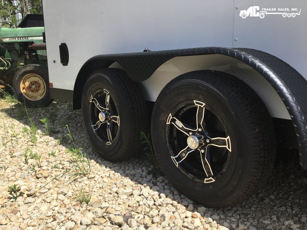 2025 Covered Wagon Enclosed 7x16 2-3500lb Axles, Poly, UTV Escape Door