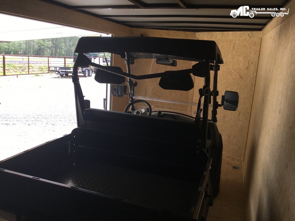 2025 Covered Wagon Enclosed 7x16 2-3500lb Axles, Poly, UTV Escape Door