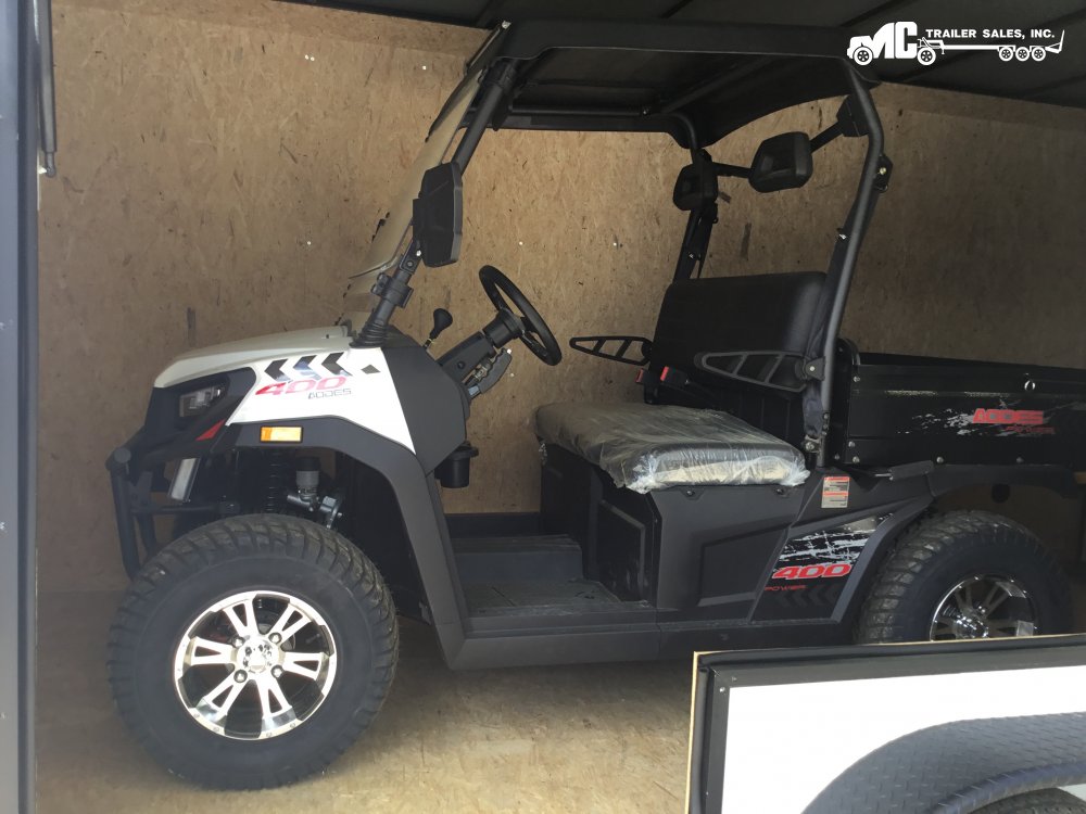 POWERSPORTS:2025 Odes 400cc dump bed UTV Trailcross PEARL WHITE