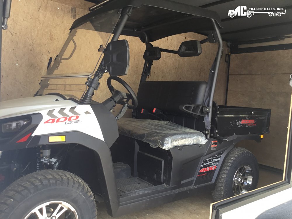 POWERSPORTS:2025 Odes 400cc dump bed UTV Trailcross PEARL WHITE