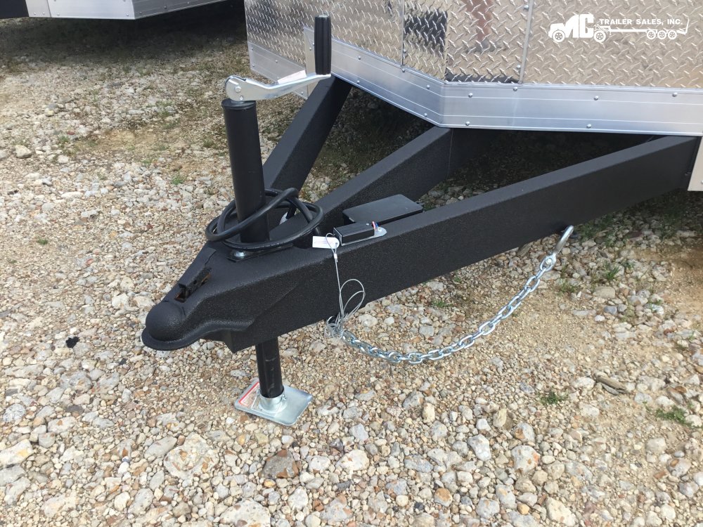 2025 Covered Wagon Enclosed 8.5x20, (2) 5200Lb Drop Axles, Bar Lock on side door, White, step, 2 5/1