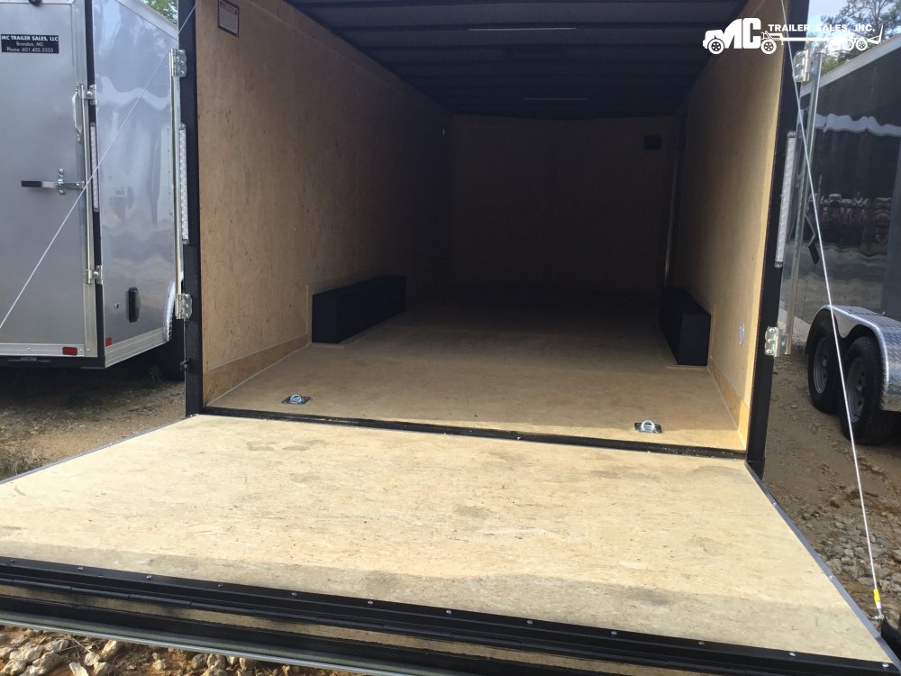 2025 Covered Wagon Enclosed 8.5x20, (2) 5200Lb Drop Axles, Bar Lock on side door, White, step, 2 5/1