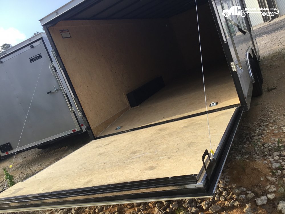 2025 Covered Wagon Enclosed 8.5x20, (2) 5200Lb Drop Axles, Bar Lock on side door, White, step, 2 5/1