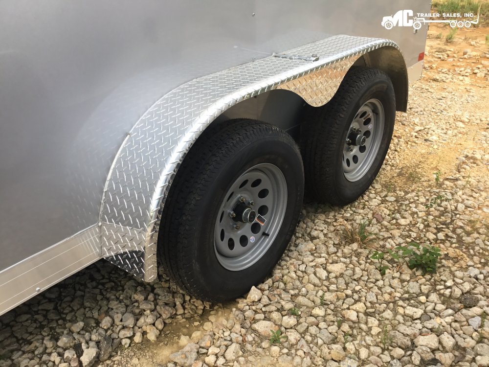 2025 Covered Wagon Enclosed 7x14, (2) 3500lb Axles, diamond fenders, insulated roof