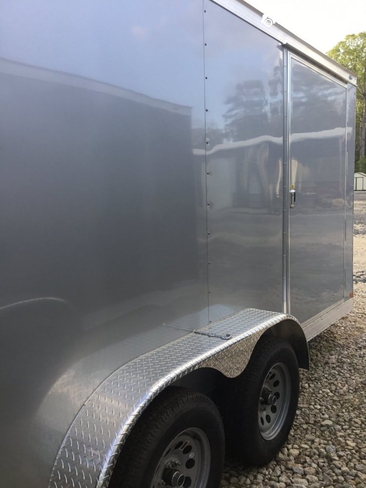 2025 Covered Wagon Enclosed 7x14, (2) 3500lb Axles, diamond fenders, insulated roof