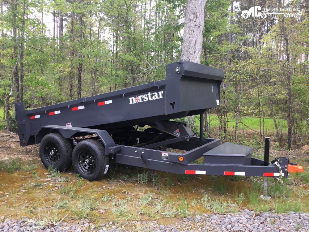 2025 Northstar Dump 6x12 2-5200 lbs axles Grey