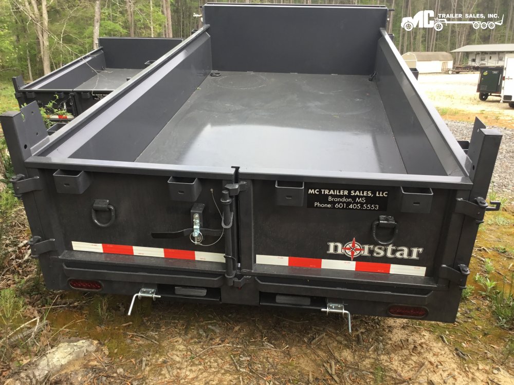 2025 Northstar Dump 6x12 2-5200 lbs axles Grey