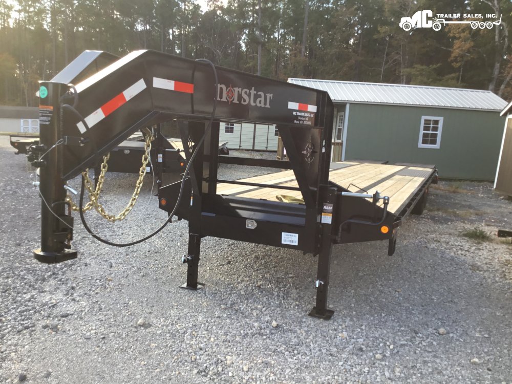 2026 Iron Bull Gooseneck102"x29 With 5' Dovetail 12" I-Beam LED Lights Low Profile Spare Tire 2-10K 