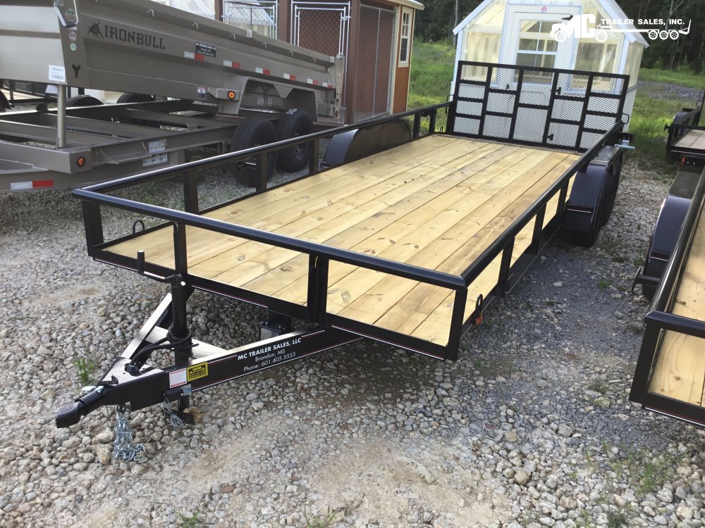 2025 Triple R Utility 82" x 18' + 2' 2-3500lbs, Pipe Top with built in ramps in gate 2" Ball