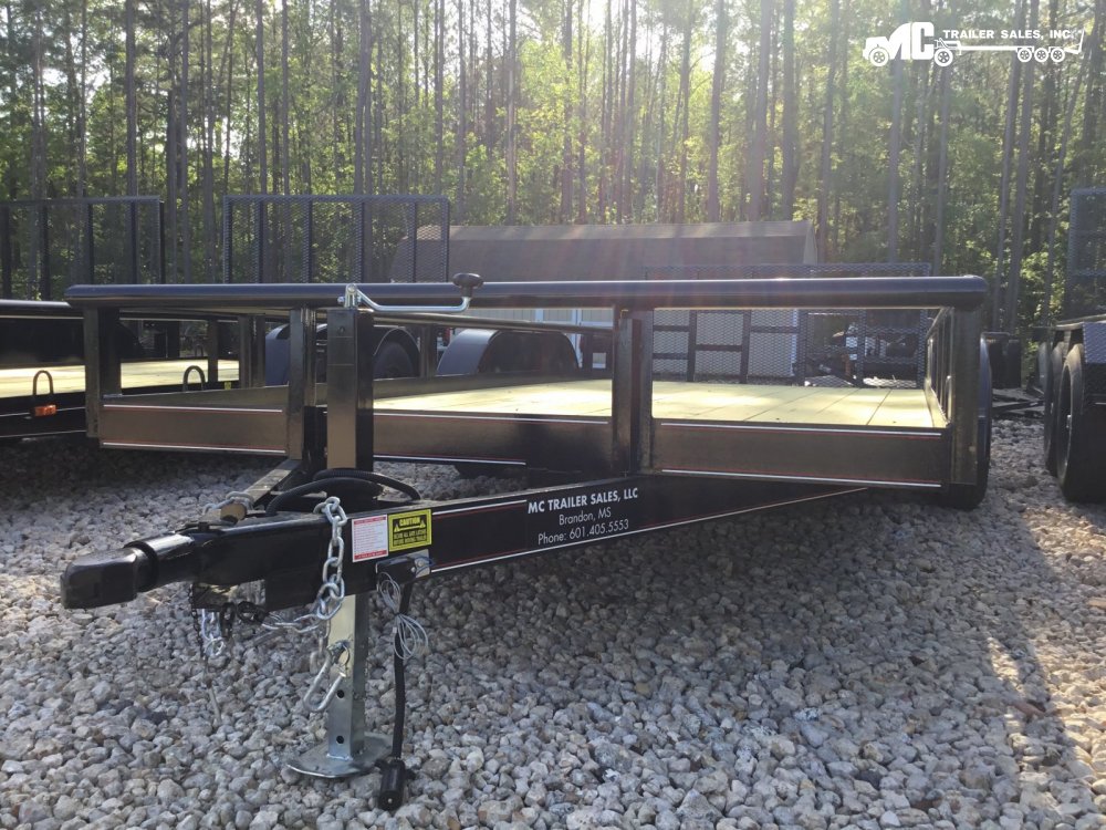 2025 Triple R Utility 82x16+2 Pipe Top T/A 2-3500lbs Gate with BUILT IN RAMP