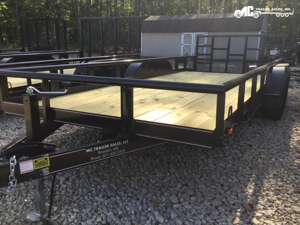 2025 Triple R Utility 82x16+2 Pipe Top T/A 2-3500lbs Gate with BUILT IN RAMP
