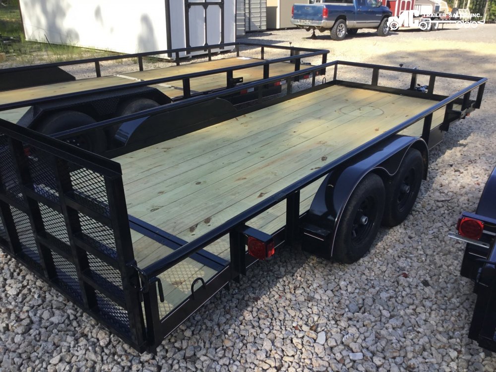 2025 Triple R Utility 82x16+2 Pipe Top T/A 2-3500lbs Gate with BUILT IN RAMP