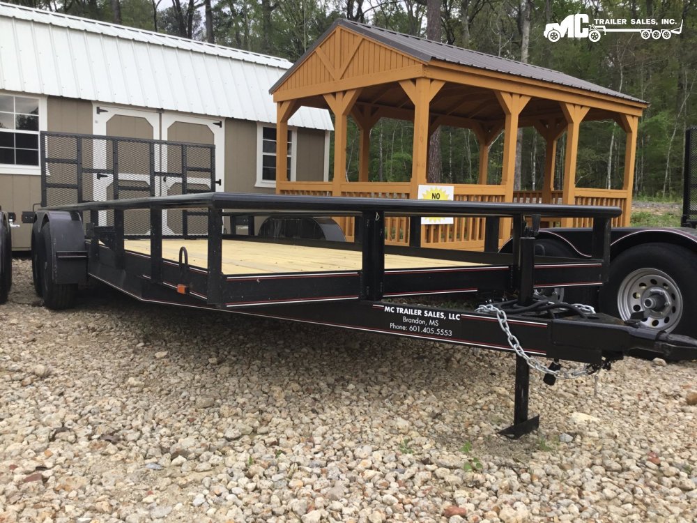 2025 Triple R Utility 82x20 Pipe Top, 2-5200lb Axles, break away kit, built in ramps in gate
