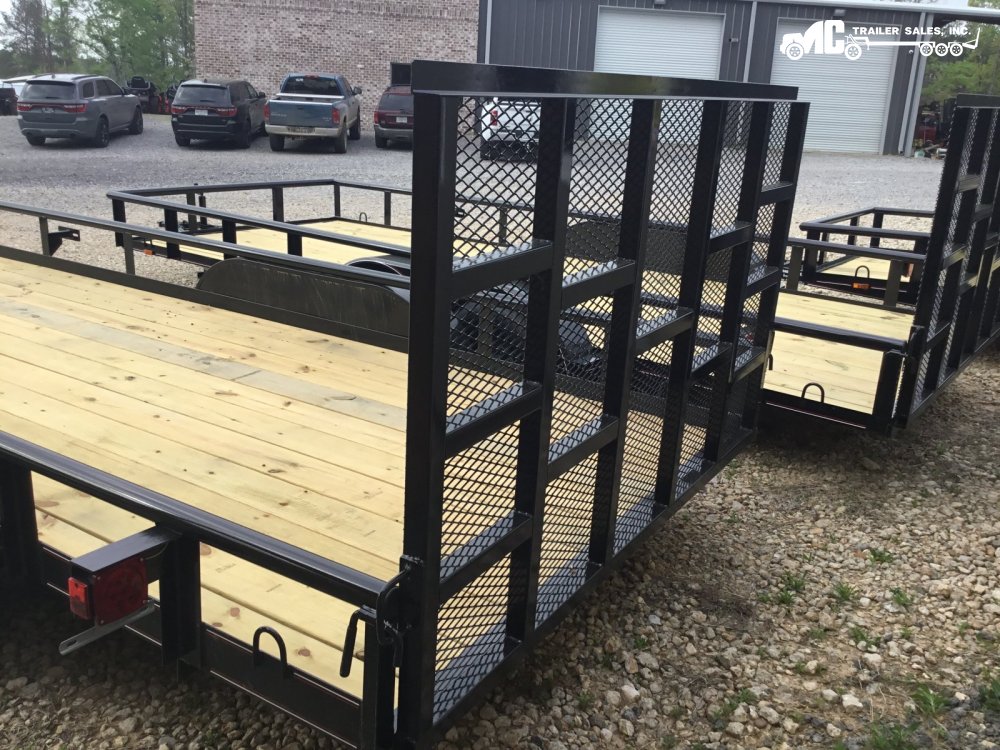 2025 Triple R Utility 82x20 Pipe Top, 2-5200lb Axles, break away kit, built in ramps in gate