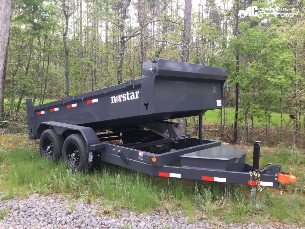 2025 Northstar 6x12 dump 2-5200 lbs axles Grey