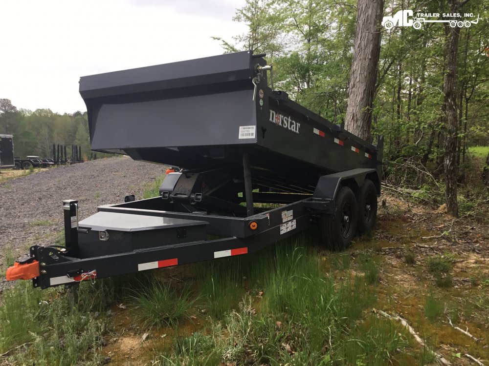 2025 Northstar 6x12 dump 2-5200 lbs axles Grey