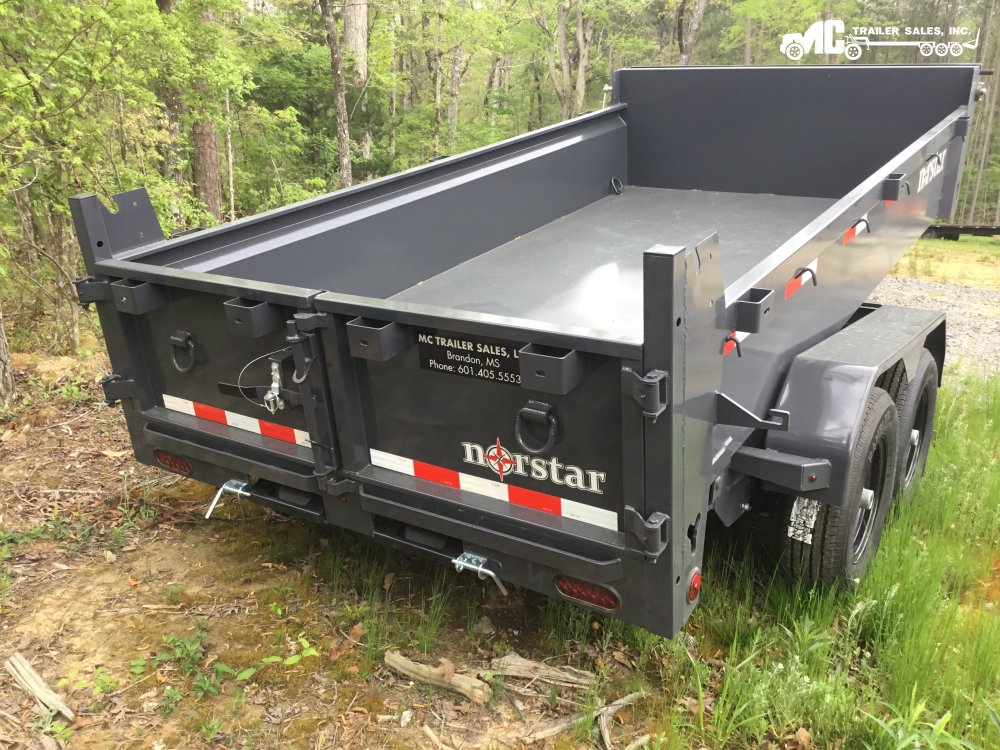 2025 Northstar 6x12 dump 2-5200 lbs axles Grey